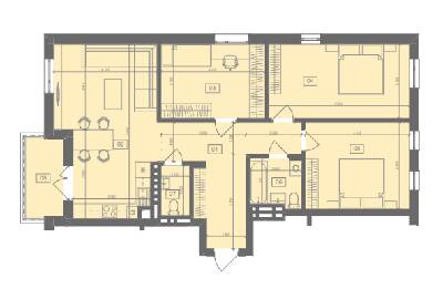 3-кімнатна 91.42 м² в ЖК Етно Дім від 13 400 грн/м², с. Горішній