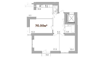 3-комнатная 70 м² в ЖК Опрышевская Слобода от 10 200 грн/м², Ивано-Франковск