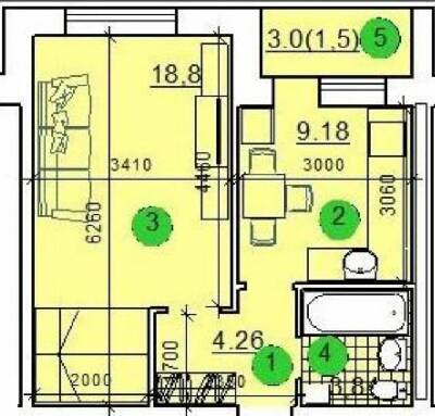 1-комнатная 37.58 м² в ЖК Престиж от 10 000 грн/м², г. Радивилов