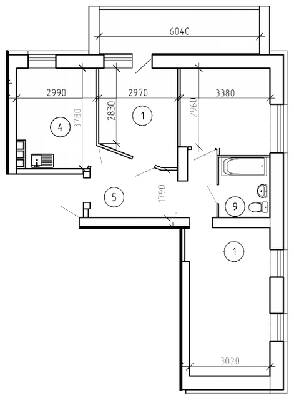 3-комнатная 73 м² в ЖК на ул. Труда, 1 от 12 500 грн/м², Сумы