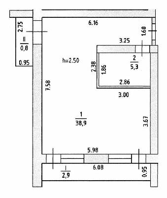 1-комнатная 47.9 м² в Апарт-комплекс Petrovets от застройщика, пгт Лазурное