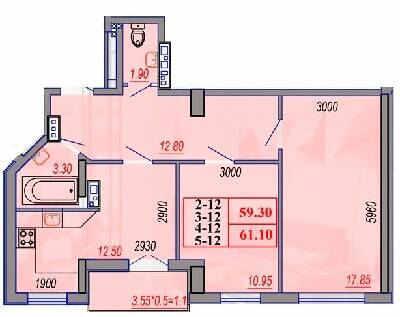 2-кімнатна 61.1 м² в ЖК Segment від 28 550 грн/м², Одеса