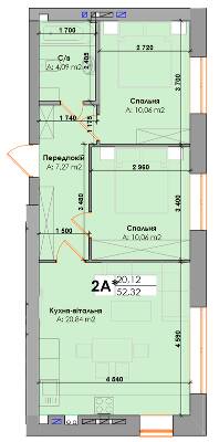 2-кімнатна 52.32 м² в ЖК Елемент від 20 000 грн/м², м. Ірпінь