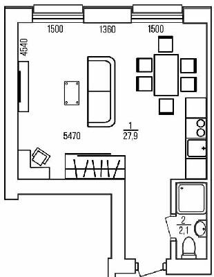 1-комнатная 30 м² в ЖК Бестужевские Сады от 25 750 грн/м², Харьков