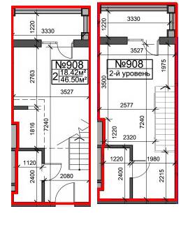 Двухуровневая 46.5 м² в ЖК Британский дом от 23 700 грн/м², Харьков