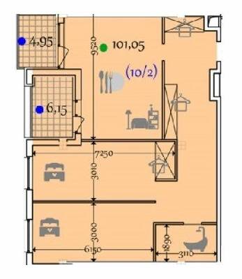 2-кімнатна 112.15 м² в ЖК Comfort City від 27 700 грн/м², Дніпро