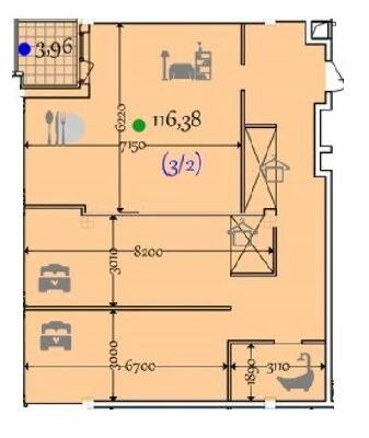 2-кімнатна 120.34 м² в ЖК Comfort City від 27 700 грн/м², Дніпро