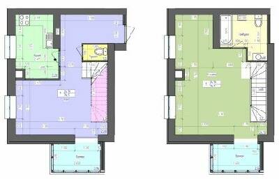 Двухуровневая 76.17 м² в ЖК Лазурный от 15 500 грн/м², Харьков