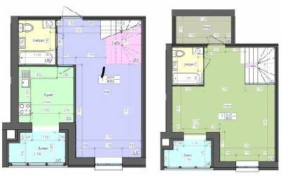 Двухуровневая 80.55 м² в ЖК Лазурный от 15 500 грн/м², Харьков