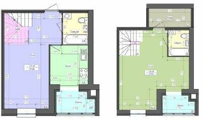 Двухуровневая 81.06 м² в ЖК Лазурный от 15 500 грн/м², Харьков