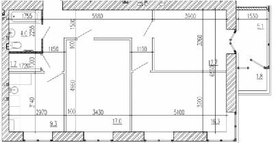 3-комнатная 81.1 м² в ЖК Алые Паруса от 14 500 грн/м², Днепр