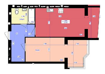 1-комнатная 57.87 м² в ЖК ForRest от 12 000 грн/м², Луцк