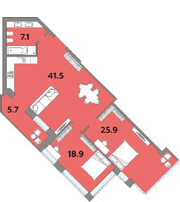 3-комнатная 98.9 м² в ЖК Яровица от 15 950 грн/м², Луцк