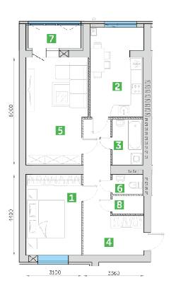 2-комнатная 73.33 м² в ЖК Парковий квартал от 12 350 грн/м², г. Ковель