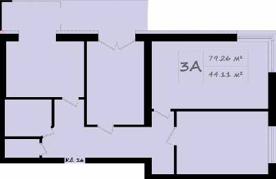 3-комнатная 79.26 м² в ЖК Итальянский от 17 000 грн/м², с. Тарасово