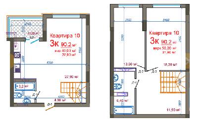 Двухуровневая 90.2 м² в ЖК Княжий от 18 000 грн/м², Житомир