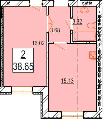 1-кімнатна 38.65 м² в ЖК Маєток Боздош від 16 400 грн/м², Ужгород