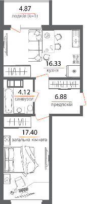2-кімнатна 49.6 м² в ЖК Welcome Home на Стеценка від 23 700 грн/м², Київ