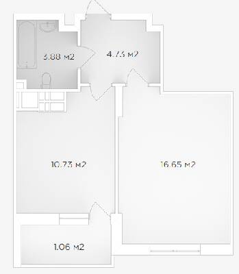 1-кімнатна 37.05 м² в ЖК Банківський 2 від 18 000 грн/м², м. Бориспіль