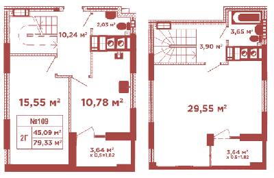 Дворівнева 79.33 м² в ЖК Crystal Avenue від 17 900 грн/м², с. Петропавлівська Борщагівка