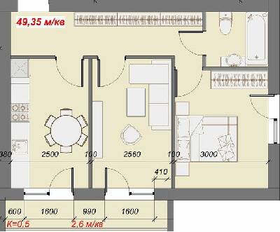 2-комнатная 49.35 м² в ЖК Сольво от 14 900 грн/м², г. Свалява