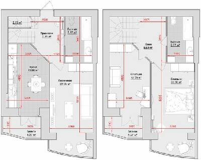 Двухуровневая 116 м² в ЖК на ул. Майора Борищака, 17/48 от 19 200 грн/м², г. Кременчуг