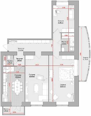 3-кімнатна 118 м² в ЖК на вул. Троїцька, 74 від 17 850 грн/м², м. Кременчук