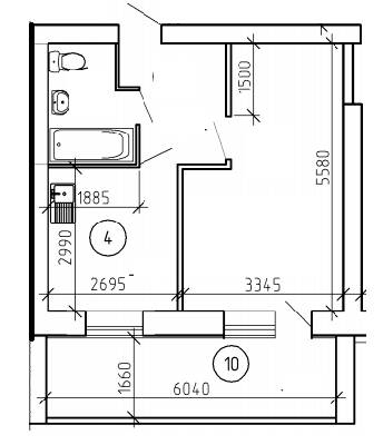 1-кімнатна 43.9 м² в ЖК на вул. Праці, 1 від 11 950 грн/м², Суми