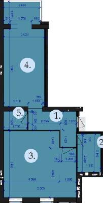 1-кімнатна 65.84 м² в ЖК Петровський Квартал від 15 500 грн/м², с. Щербані