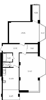 3-комнатная 101.1 м² в ЖК Адмирал Сенявин от 13 800 грн/м², Херсон