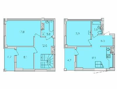 Дворівнева 81.5 м² в ЖК 360 від 17 800 грн/м², Рівне