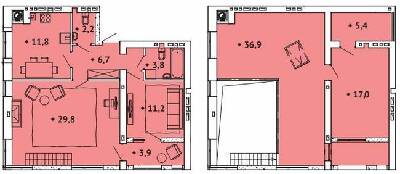 Двухуровневая 153.45 м² в ЖК Spectrum от 14 450 грн/м², Ровно