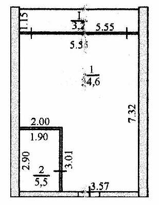 1-кімнатна 43.3 м² в Апарт-комплекс Petrovets від 11 150 грн/м², смт Лазурне