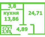 1-кімнатна 51.29 м² в ЖК на вул. Жабинського, 2Д, 2В, 2Г, 2Е від забудовника, Чернігів