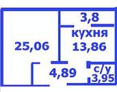 1-комнатная 51.64 м² в ЖК на ул. Жабинского, 2Д, 2В, 2Г, 2Е от застройщика, Чернигов
