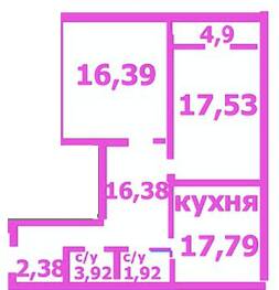 2-комнатная 78.8 м² в ЖК на ул. Жабинского, 2Д, 2В, 2Г, 2Е от 10 500 грн/м², Чернигов
