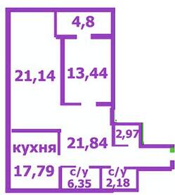 2-комнатная 88.11 м² в ЖК на ул. Жабинского, 2Д, 2В, 2Г, 2Е от 10 500 грн/м², Чернигов
