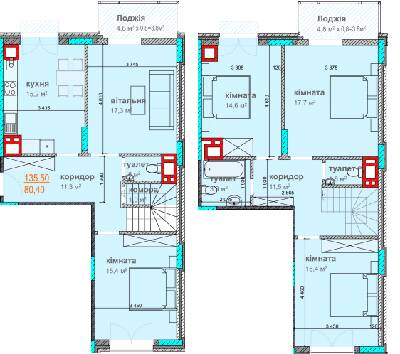 Двухуровневая 135.5 м² в ЖК Водограй от 18 350 грн/м², Черновцы