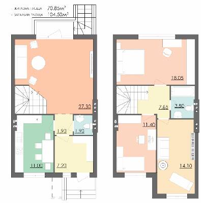 Таунхаус 104.5 м² в Таунхаус Мальованка від 12 536 грн/м², Чернівці