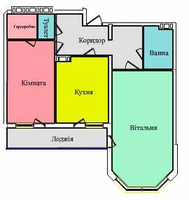 2-кімнатна 68.9 м² в ЖК на вул. Київська від 14 000 грн/м², Тернопіль