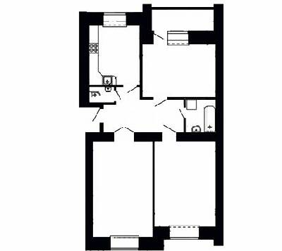 3-комнатная 89.58 м² в ЖК на вул. Київська / вул. Тарнавського от 15 900 грн/м², Тернополь