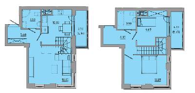 Двухуровневая 81.1 м² в ЖК Централ Холл от 18 000 грн/м², Тернополь