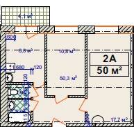 2-кімнатна 50 м² в ЖК Авіатор від 12 000 грн/м², Хмельницький