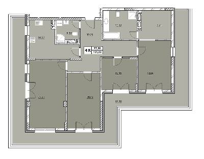 4-комнатная 155.52 м² в ЖК Гиацинт-Люкс от 41 450 грн/м², Львов