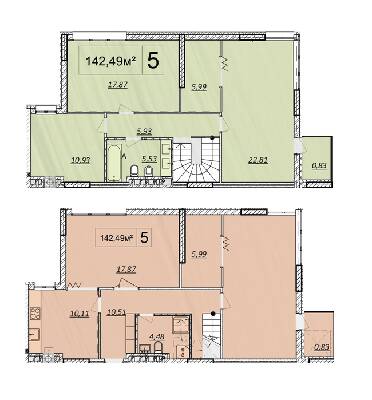 Двухуровневая 142.49 м² в ЖК Дружба Хаус от 11 300 грн/м², г. Волочиск