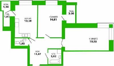 2-кімнатна 69.47 м² в ЖК Квартал Виноградний від 12 950 грн/м², Івано-Франківськ