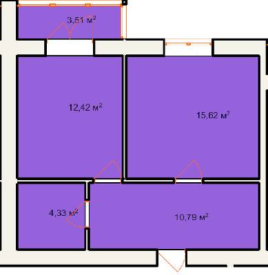 1-кімнатна 46.67 м² в ЖК Сонячний від 10 650 грн/м², м. Калуш