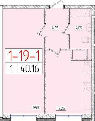 1-комнатная 40.16 м² в ЖК Пятьдесят шестая жемчужина от 17 350 грн/м², Одесса