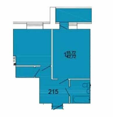 1-комнатная 42.75 м² в ЖК Морской от 14 250 грн/м², г. Южное