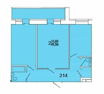 2-кімнатна 65.59 м² в ЖК Морський від 13 150 грн/м², м. Южне